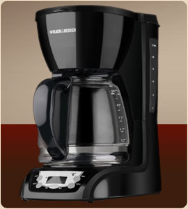 Black & Decker DLX1050 12-Cup Programmable Coffee Maker with Glass Carafe