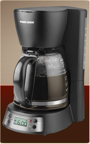 BLACK+DECKER 12-Cup Black Residential Drip Coffee Maker in the Coffee  Makers department at