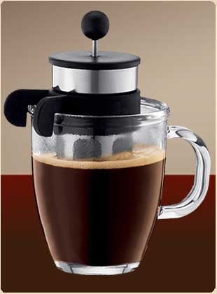 Bodum Bistro Mug Press Personal Coffee and Tea Maker – Simplicity