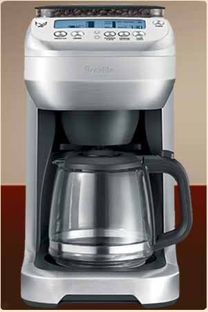 BREVILLE Grind Brew 12 Cup Coffee Maker CLEAN GRINDER & COFFEE CHUTE  MESSAGE 