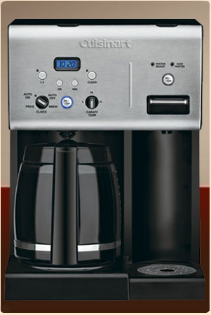 Cuisinart CHW-12 Coffee Plus this is a 12-Cup Programmable coffee maker with Hot Water System