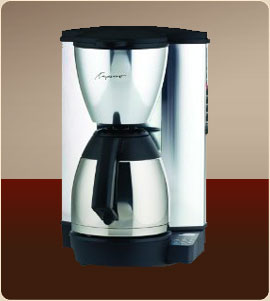 Capresso 441.05 MT-500 Plus 10-cup Coffeemaker with Metallic Alloy Body and Stainless Thermal Carafe