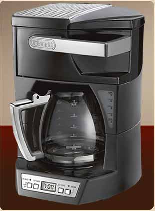 DeLonghi DCF212T Drip Coffeemaker with Convenient Front Access