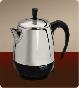 2-4 Cup* Electric Percolator, Stainless Steel