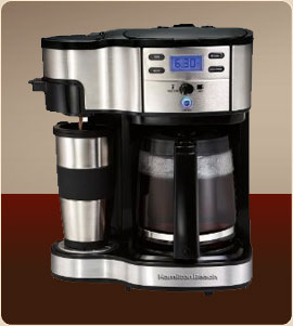 Hamilton Beach 2-Way Programmable Coffee Maker, Single-Serve or 12