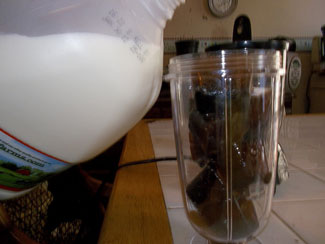 Gather your ingredients for Frappuccino