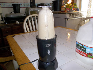 Gather your ingredients for Frappuccino