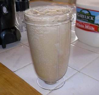Gather your ingredients for Frappuccino