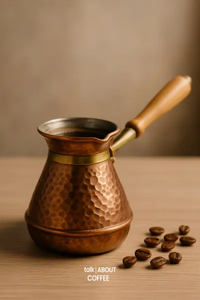 The ancient art of brewing Turkish coffee.